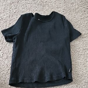 Converse Black Ribbed T-Shirt